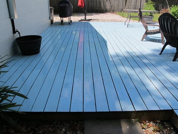 How To Stain A Deck With A Roller Backyardscape