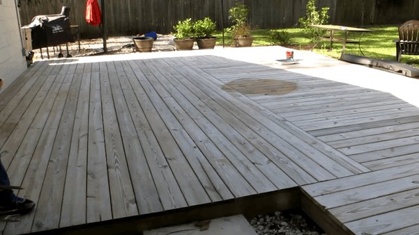 How To Stain A Deck With A Roller Backyardscape