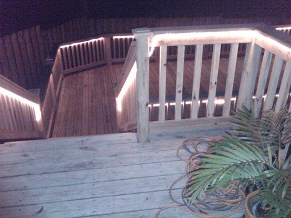 rope lighting for deck