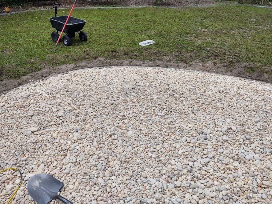 How To Build A Fire Pit Area With River Rock Backyardscape