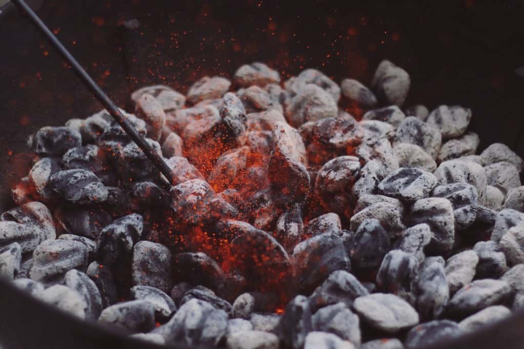 charcoal fire