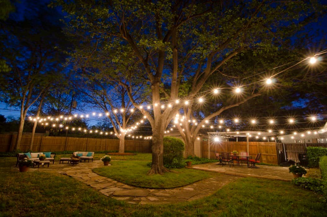 backyard lighting ideas