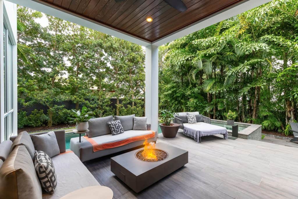 Can You Put a Fire Pit Under a Covered Patio? Backyardscape