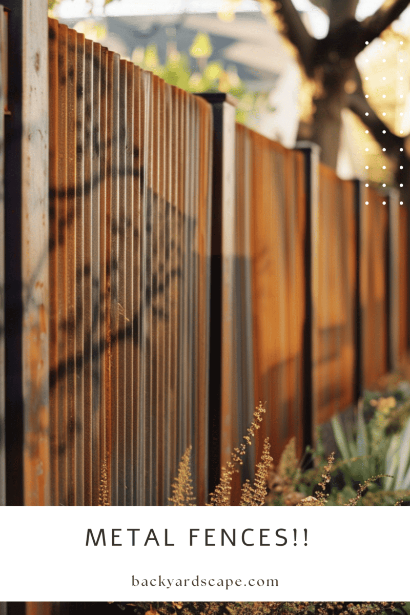 19 Metal Fence Ideas: Enhancing Your Yard with Style and Security